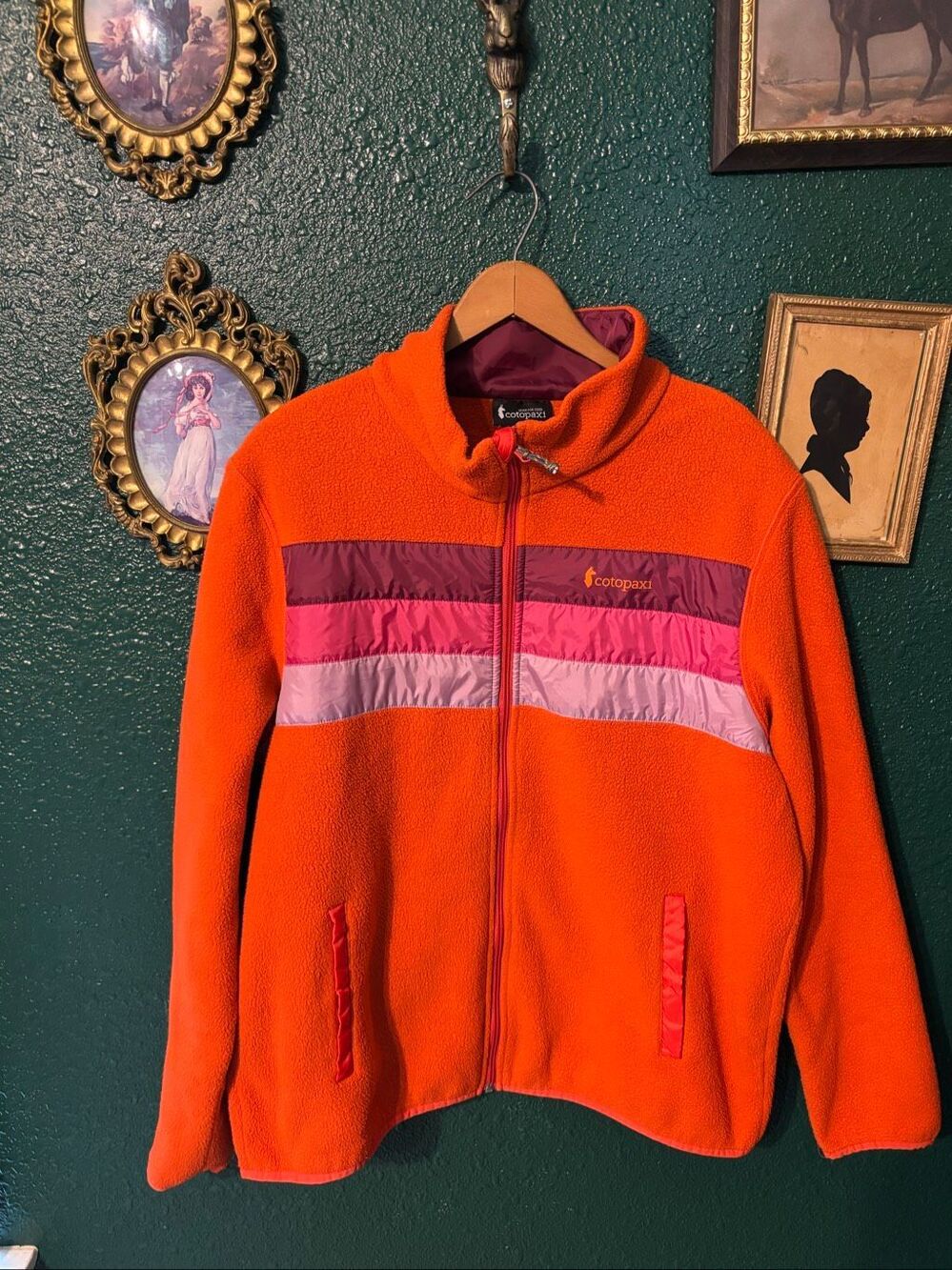 Cotopaxi Teca Fleece Full Zip Jacket Womens XXL  Burnt Orange Retro
